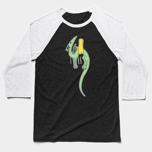 Dragon Derp Must Be Carried Baseball T-Shirt by DuskShadowDraws